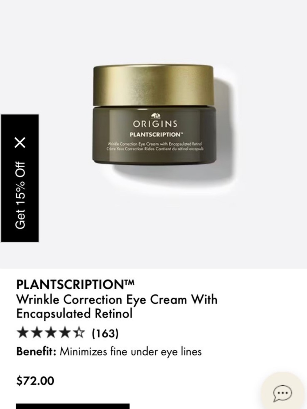 Origins Plantscription Eye Cream